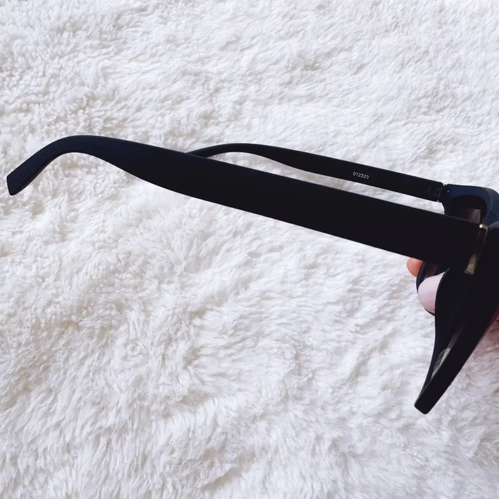 Otto Deep Midnight Blue Angular Frame Sunglasses